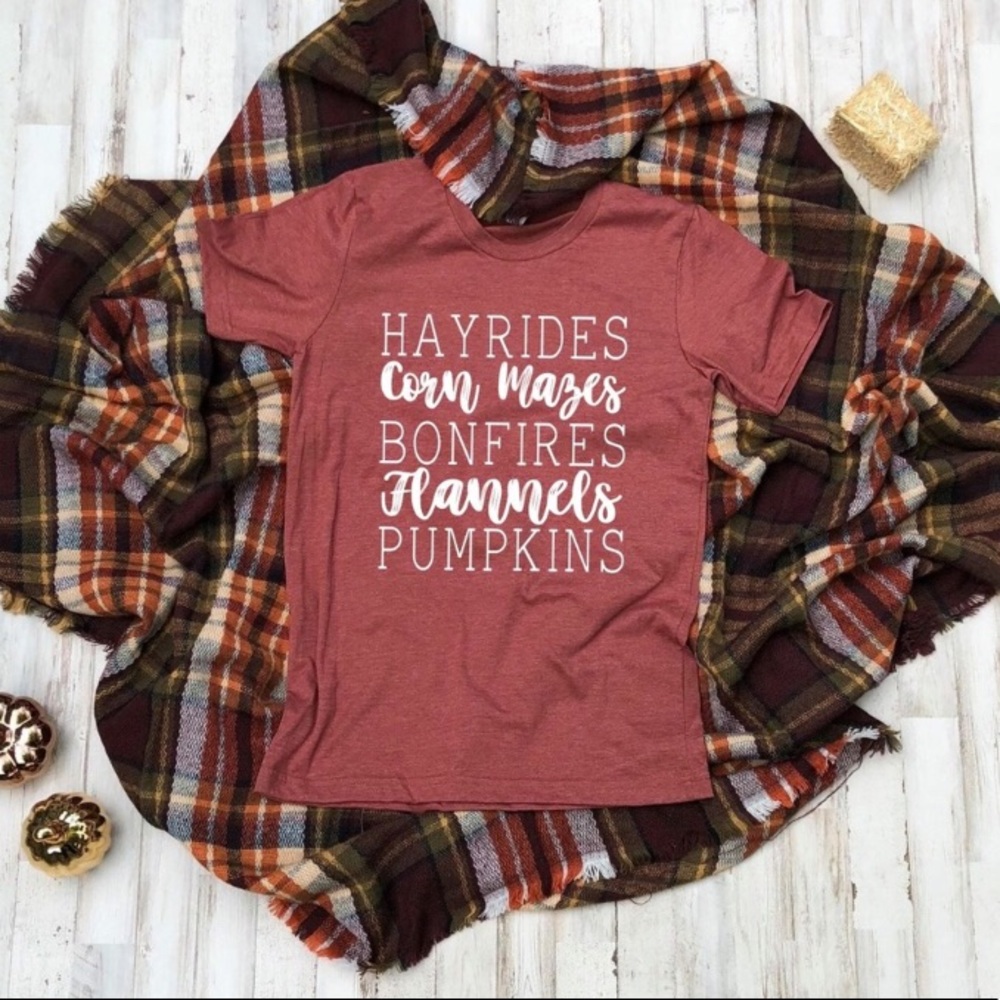 Fall-themed tee **BRAND NEW**